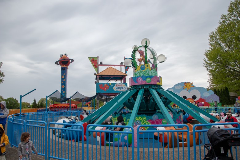 Sesame Place, flyin' fish, rides, elmo's world