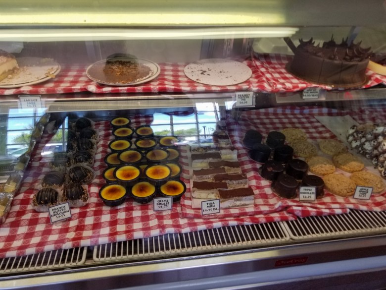 Dessert Case, Cakes, and pies, Cape May, NJ, Jersey Shore, Jersey, Lobster House, seafood, fresh,