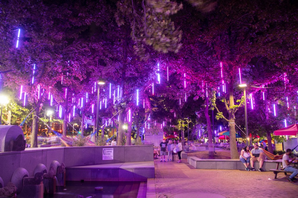 Spruce Street Harbor Park, SSHP, Philadelphia, Philly, Lights