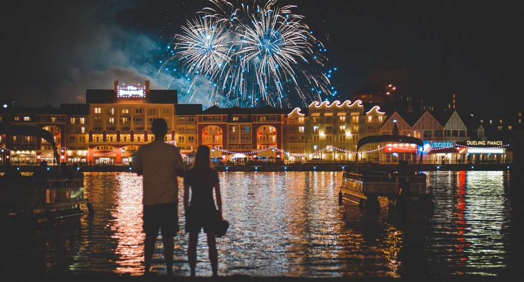 Disney World, Boardwalk, EPCOT, Fireworks