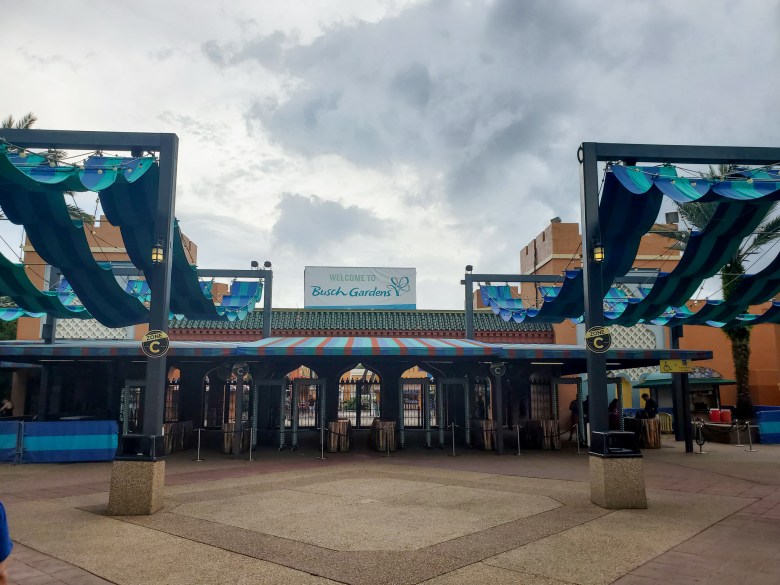 Busch Gardens Tampa Theme Park entrance 