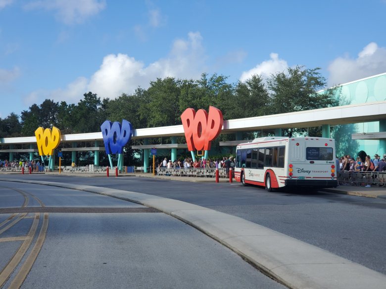 POP Bus loop, value resort, Disney Vacation, Walt Disney World, WDW, Theme Park, Orlando, Florida, Resort, 
