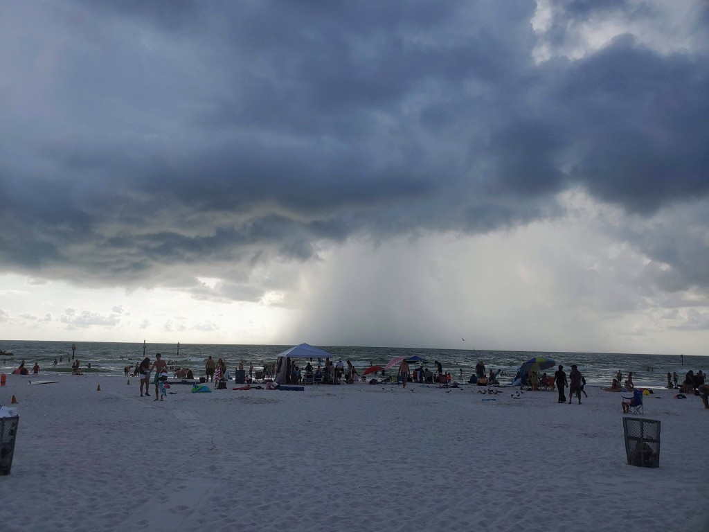 white sand beach on Clearwater