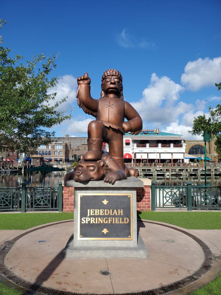 Simpsons statue at Universal Studios Orlando