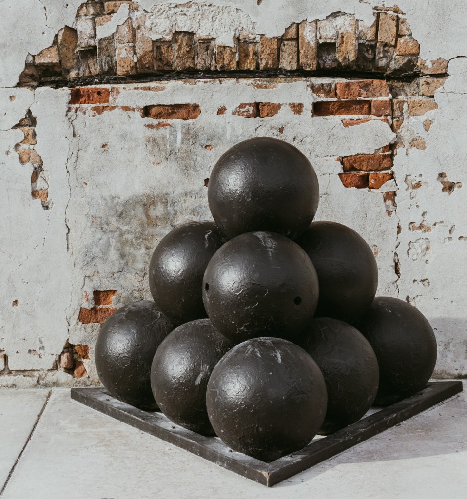 Stacked Cannon balls