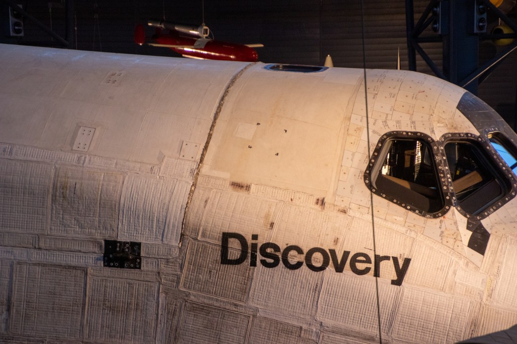 Discovery, Space Shuttle, Smithsonian, Museum, Air and Space, Steven F. Udvar-Hazy Center, Washington DC, Fairfax County, VA,