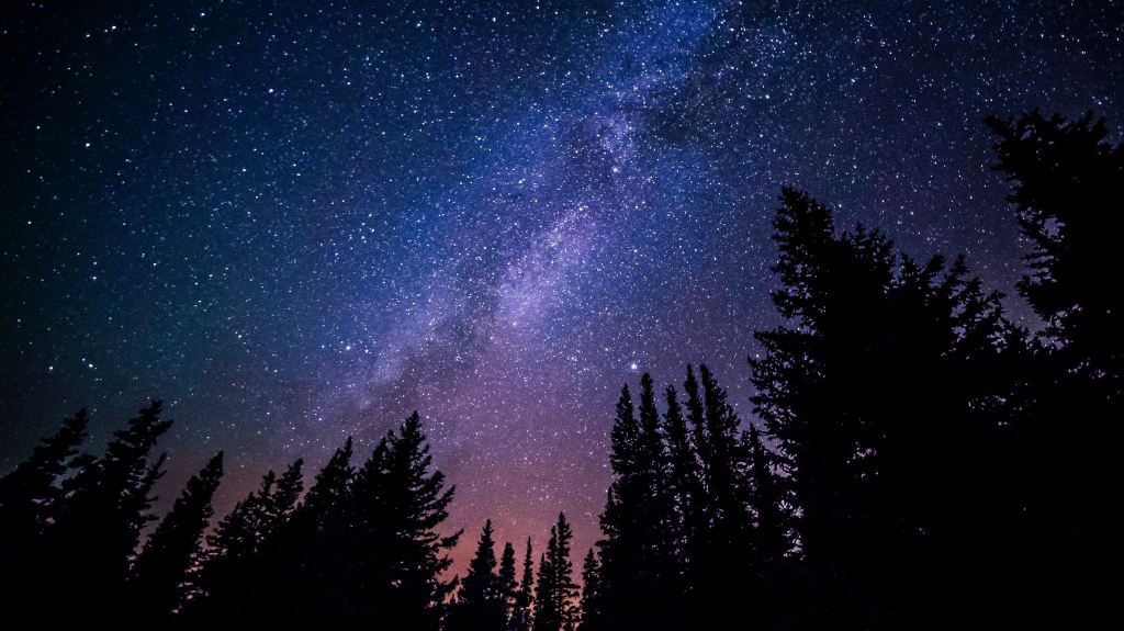 Night sky, Milky way Galaxy, Dark Sky, Cherry Springs State Park, 