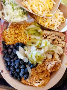Disney Dining Plan, DDP, WDW, Walt Disney World, quick service, restautants, taco, peppers, black beans, rice, pecos bill tall tale inn