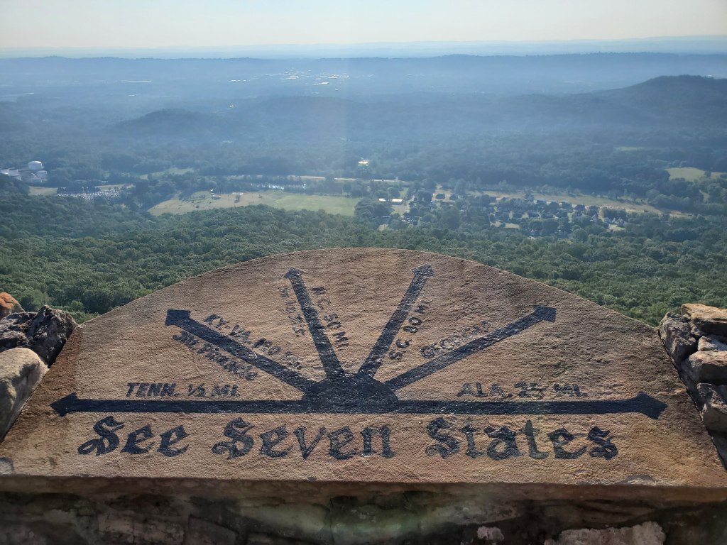 See seven states from lover's leap at Rock City Gardens