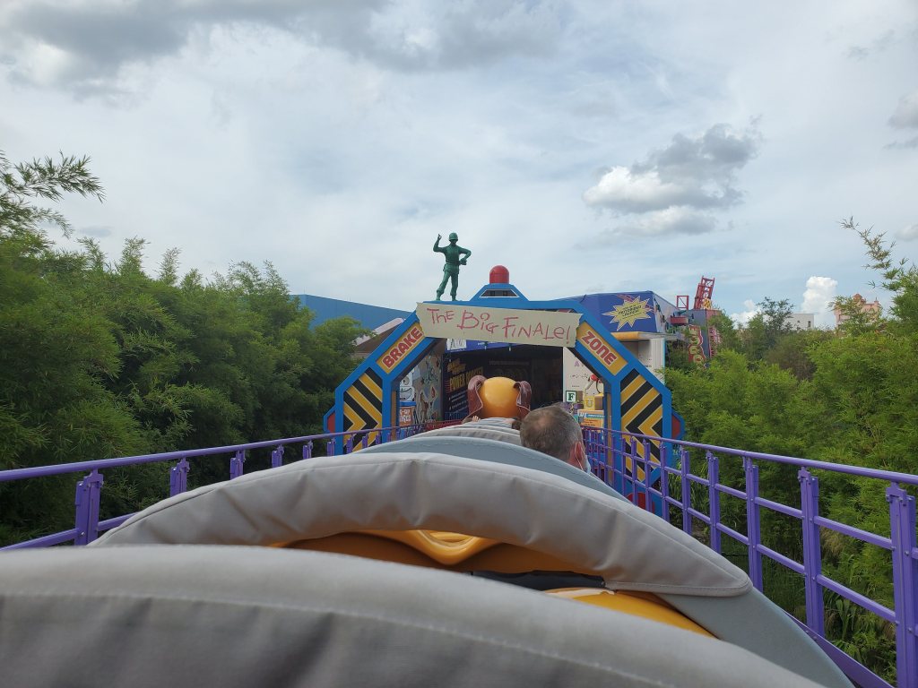 view from Slinky Dog Dash at Hollywood Studios