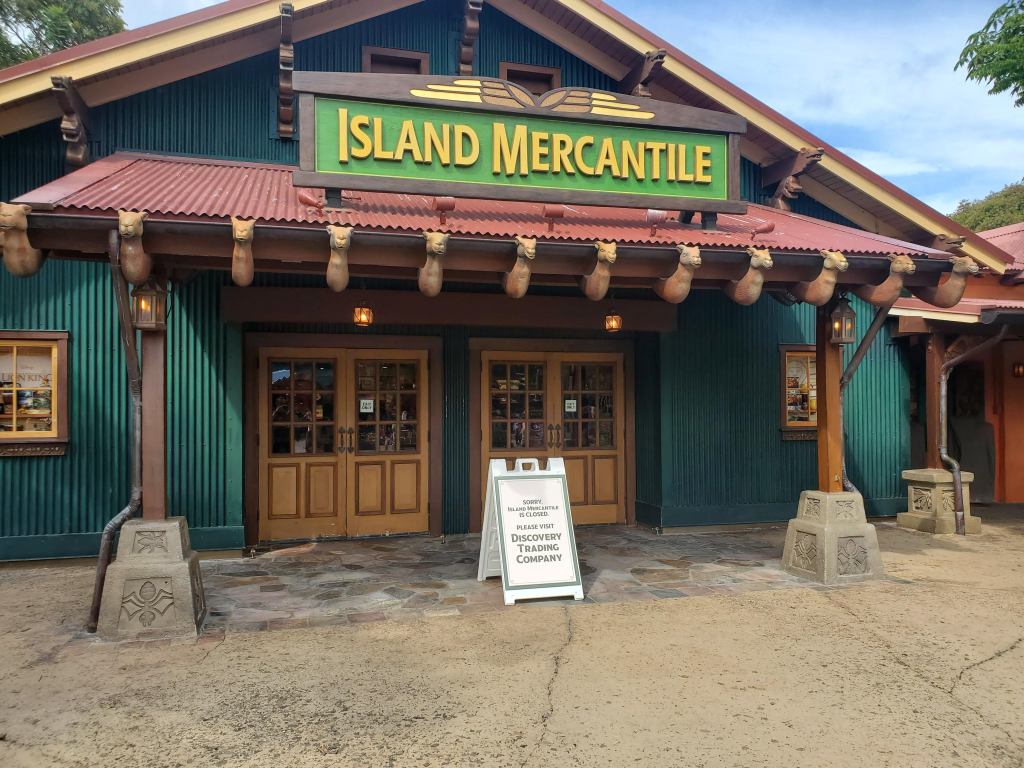 Island Mercantile at Animal Kingdom Currently Closed