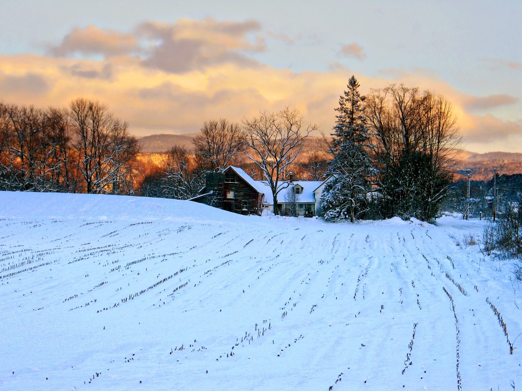 snowy landscape in New England