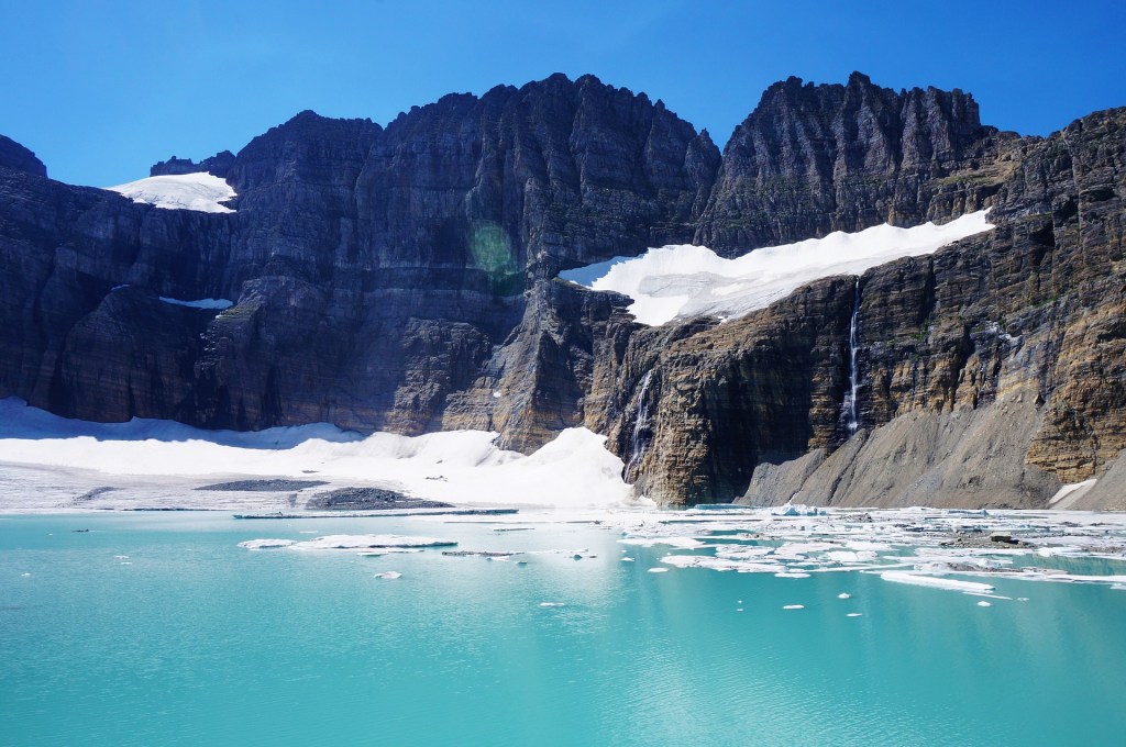 glacier, Glacier National Park, Montana, USA, lake, mountain, ice, 