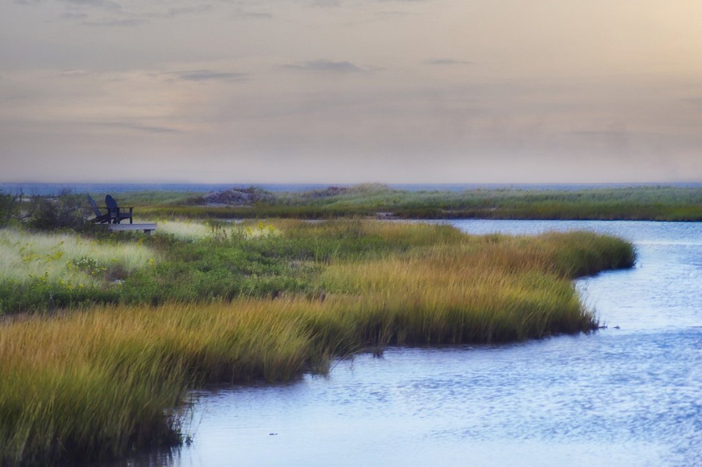 peaceful, scenic, water, marsh, New England, East Coast