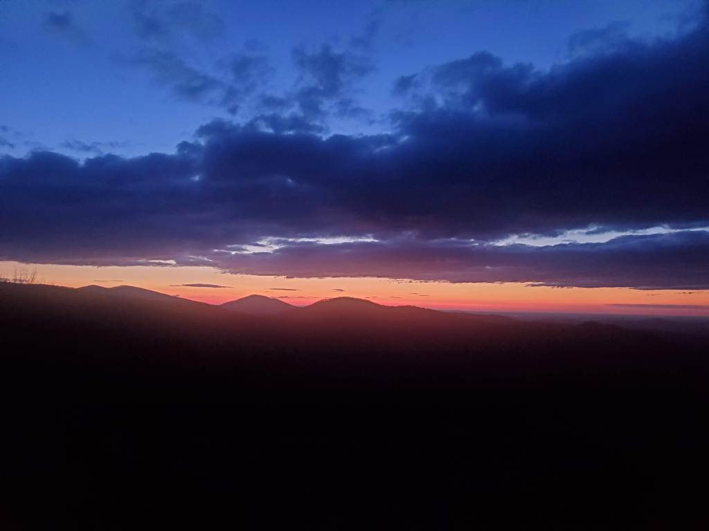 mountain sunrise, skyline drive, 