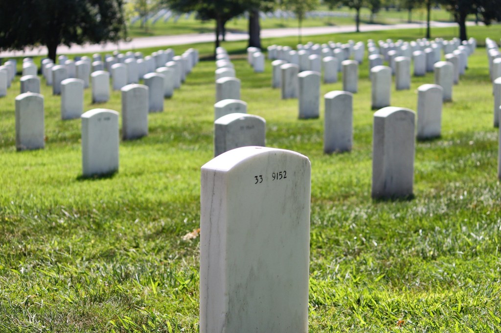 Arlington National Cemetery, Virginia, War time veterans, 
