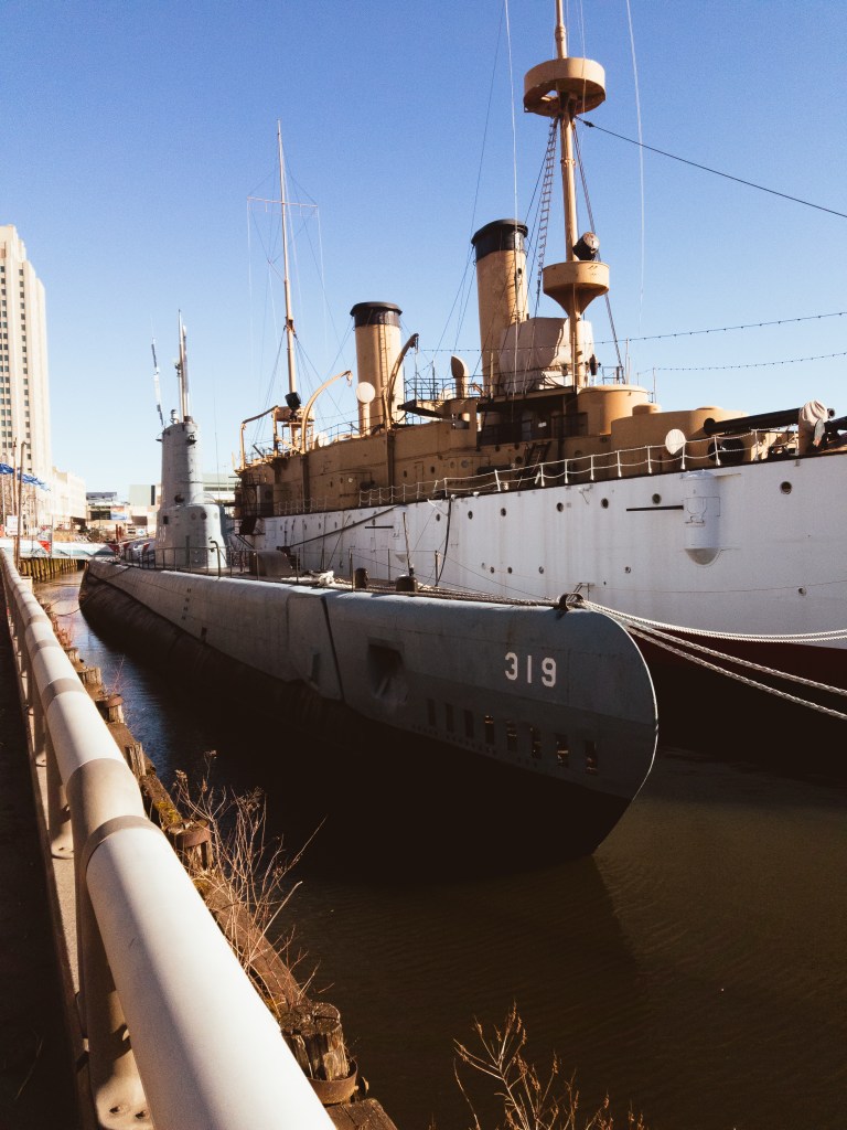 Seaport Museum, Cruiser Olympia, Becuna Sub, Philadelphia, Philly, Penn's Landing, 