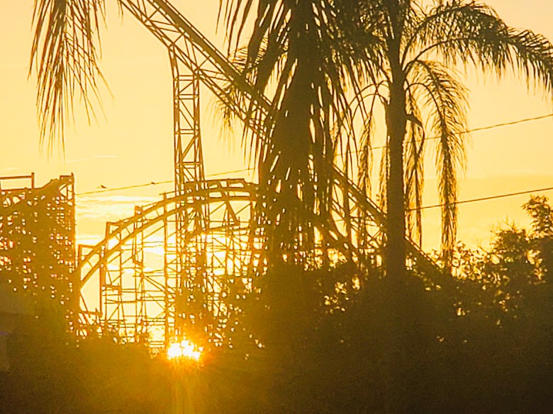 sunrise over Busch Gardens Tampa