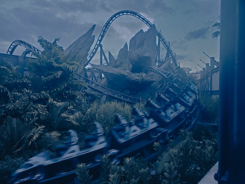 Jurassic Park, Velocicoaster, roller coaster, thrill ride, Islands of Adventure, Universal Orlando