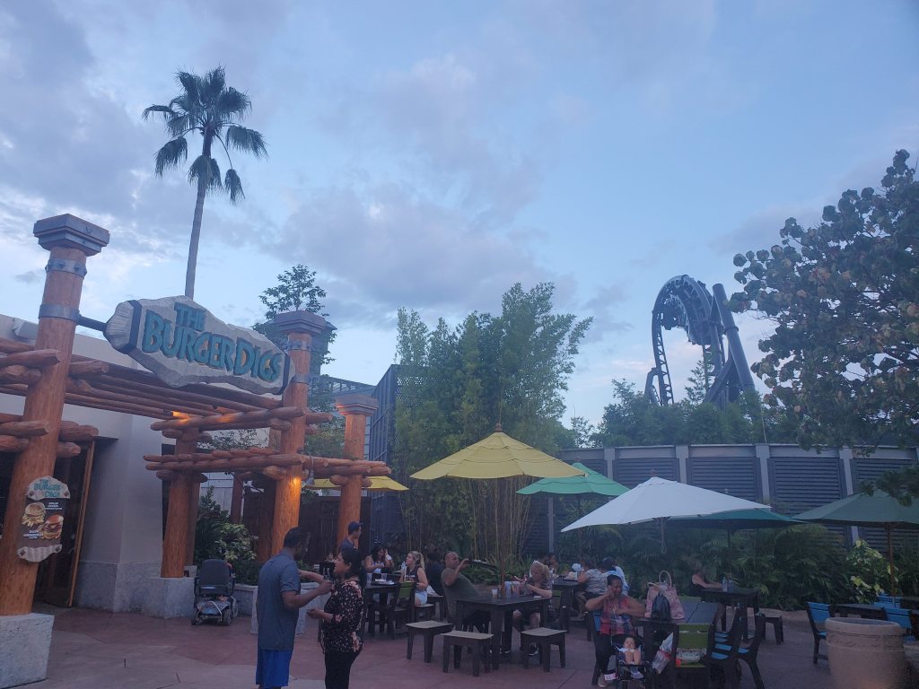 Burger Digs, Jurassic Park, Islands of Adventure, Burgers, Quick Service, Universal Orlando