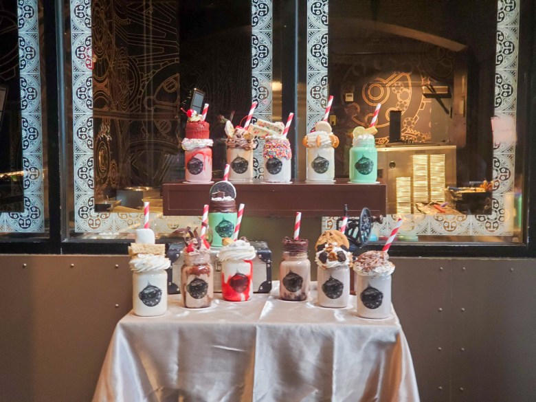 Toothsome Chocolate Emporium & Savory Feast Kitchen, Universal Orlando, CityWalk, Florida, Steampunk, Milk Shakes, Chocolate X5, Marshmallow Crisp, 